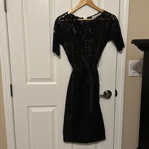 Bryan Lars black lace midi dress from Anthropologie size 0
